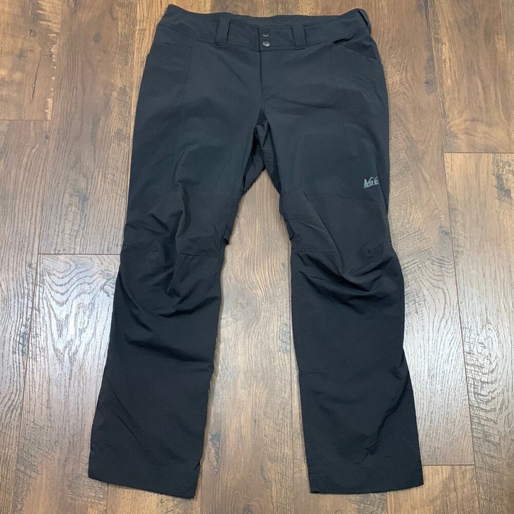 REI Nylon Cargo Outdoor Black Straight Leg Pants